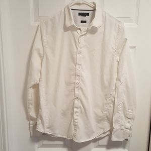 Casual white button down
